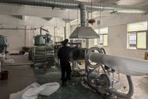 大岭山，迅速查处一废气偷排企业